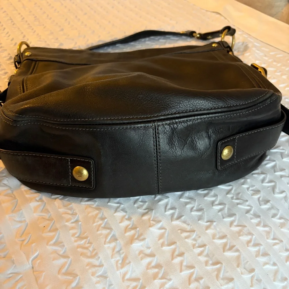 Coach Black Leather Shoulder Bag - Picture 3 of 12